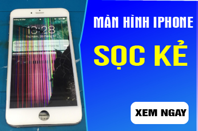 Hình 1: Hình ảnh IPHONE bị sọc kẻ 